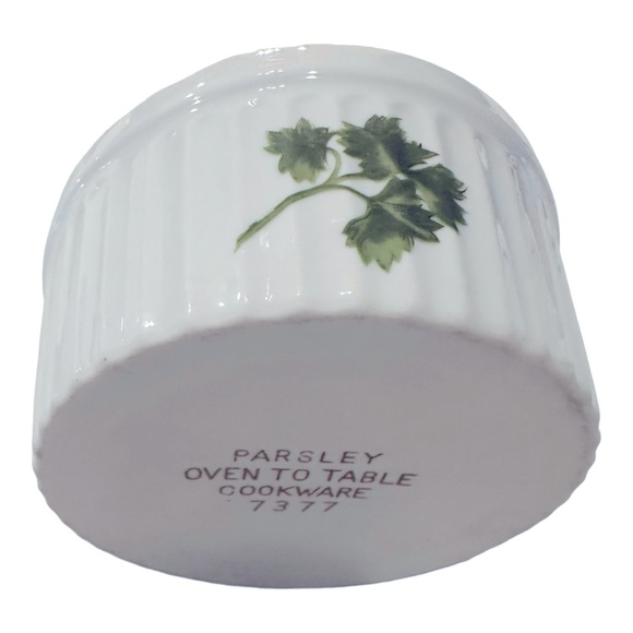 Vintage Andrea by Sadek Parsley Oven to Table Cookware Ramekin 7377 4" Bowl - Picture 3 of 3